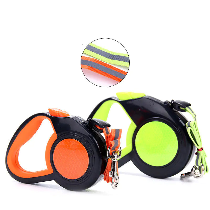 Retractable Reflective Pet Leash for Enhanced Safety