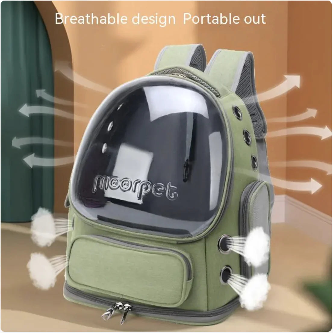 Portable Breathable Pet Carrier Backpack