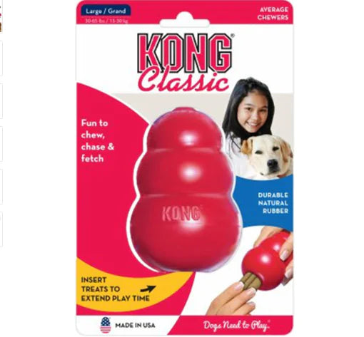 Kong Chew Toy for Dogs - Rubber Treat Dispenser