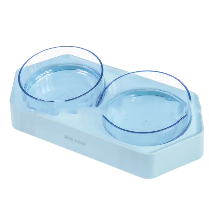 Adjustable Inclined Hexagonal Pet Bowl with Dual Sections