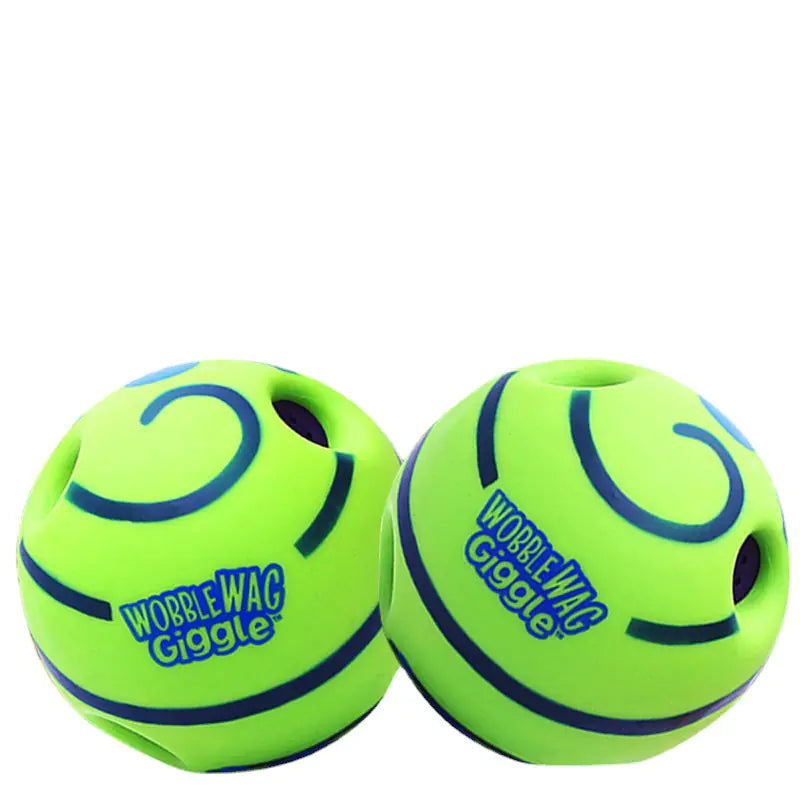 WobbleWagGiggle Pet Toy for Dogs - Interactive Chew Ball with Sound-Top Pick!!