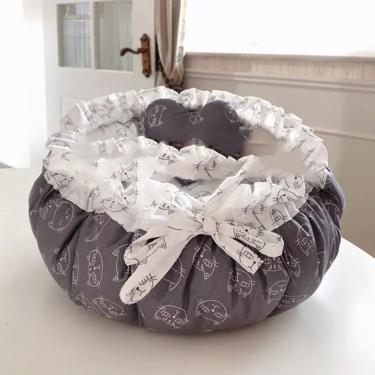 Teddy Dog and Cat Bed for Small Pets