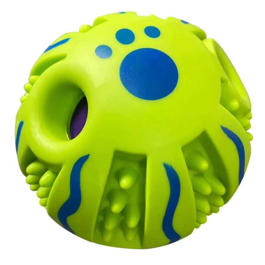 WobbleWagGiggle Pet Toy for Dogs - Interactive Chew Ball with Sound-Top Pick!!