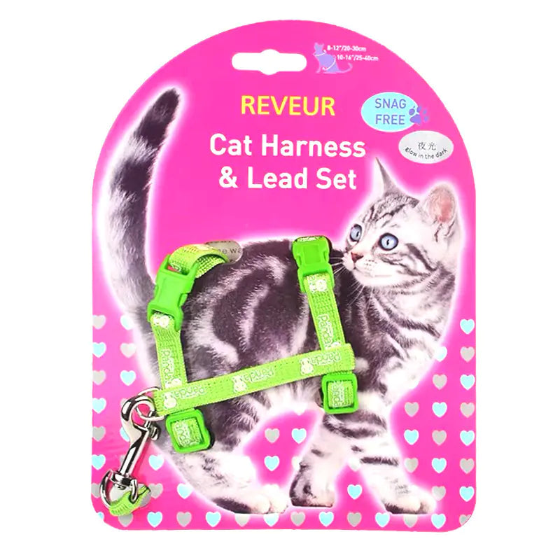 Reflective Cat Harness for Night Safety