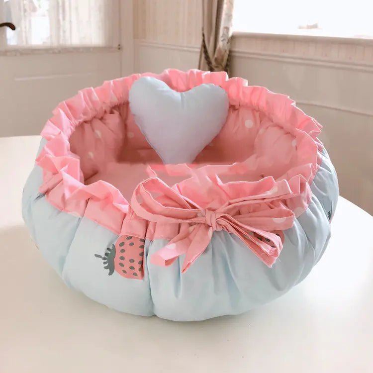 Teddy Dog and Cat Bed for Small Pets