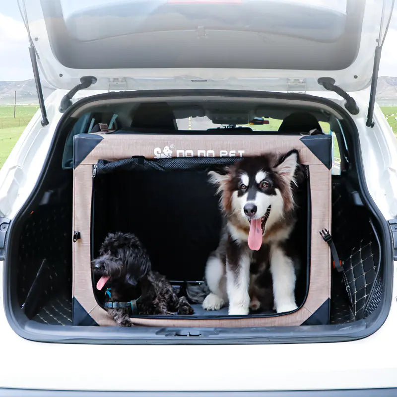 Car Crate - Foldable Pet Kennel for Large Dogs