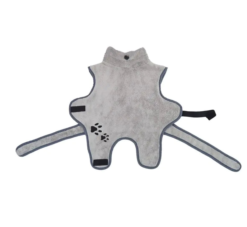 Soft Absorbent Coral Fleece Pet Bathrobe