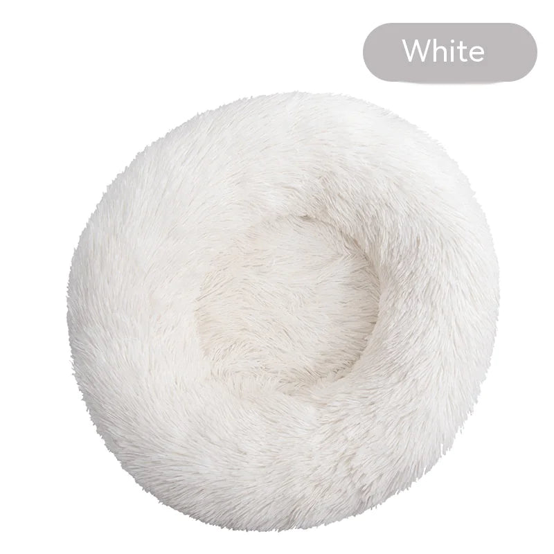 Plush Round Removable and Washable Pet Kennel Bed