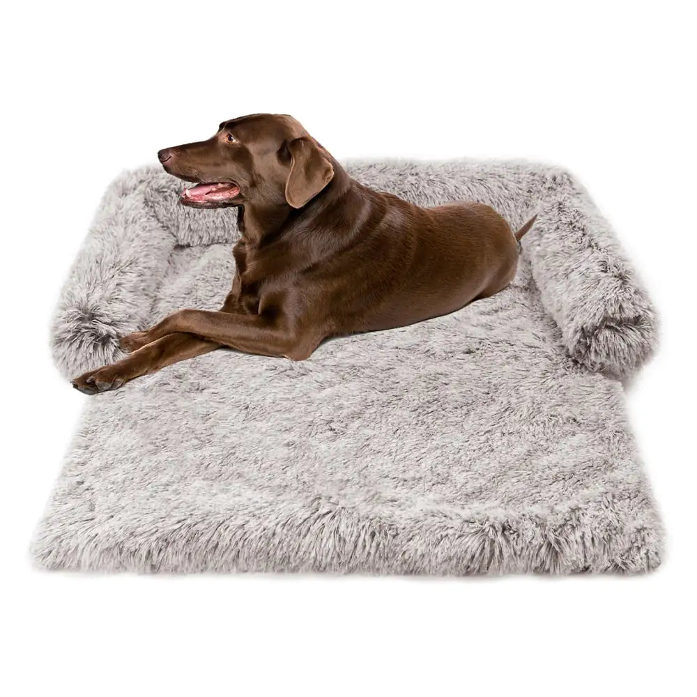 Dual Use Plush Blanket for Pet Kennel and Sofa Bed