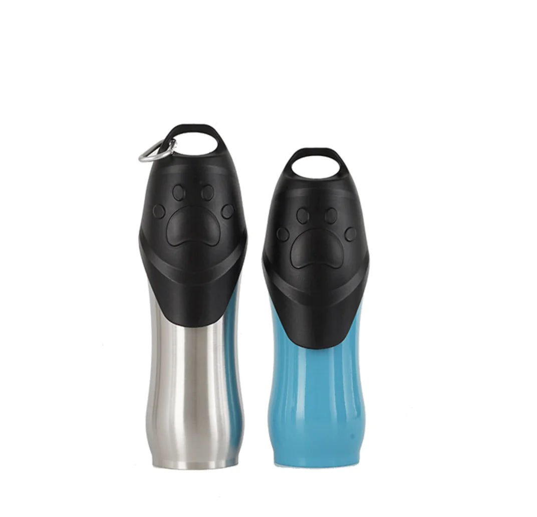 Portable Stainless Steel Drinking Bottle With Bowl for Pets-Top Pick!!