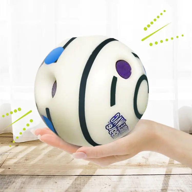 WobbleWagGiggle Pet Toy for Dogs - Interactive Chew Ball with Sound-Top Pick!!