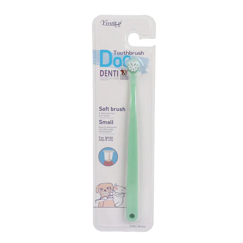 Soft Dog Toothbrush for Grooming and Oral Care