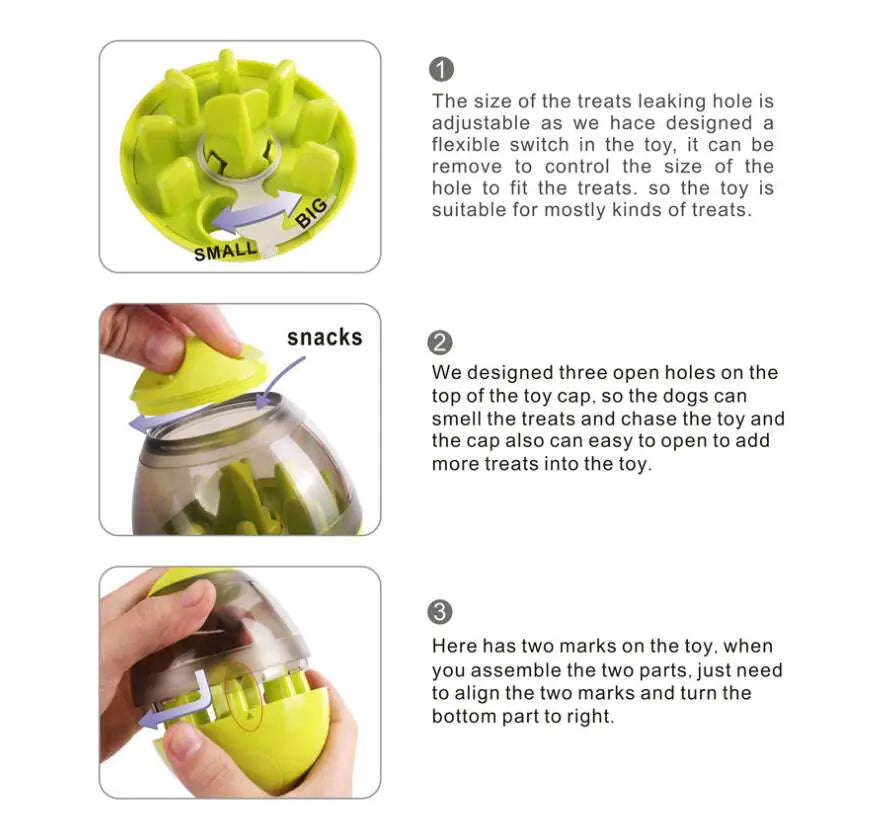 Interactive Dog Food Dispenser, exercise and anxiety relief-Top Pick!!