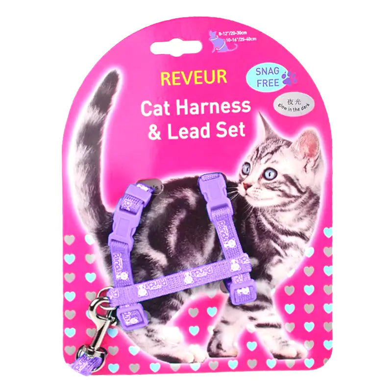 Reflective Cat Harness for Night Safety