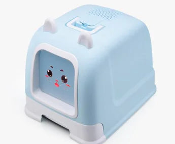 Enclosed Cat Litter Box with Drawer and Large Space