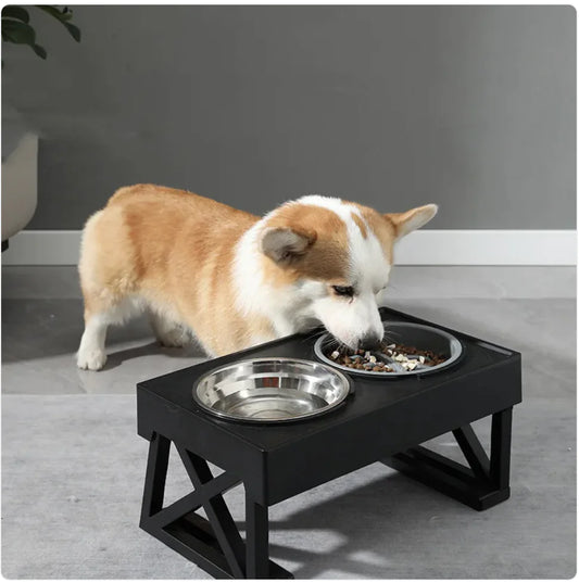 Adjustable Elevated Slow-Feed Dog Bowl-Top Pick!!