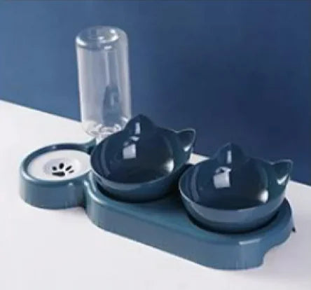 Anti-Tip Cat Bowl Feeder-Top Pick!!