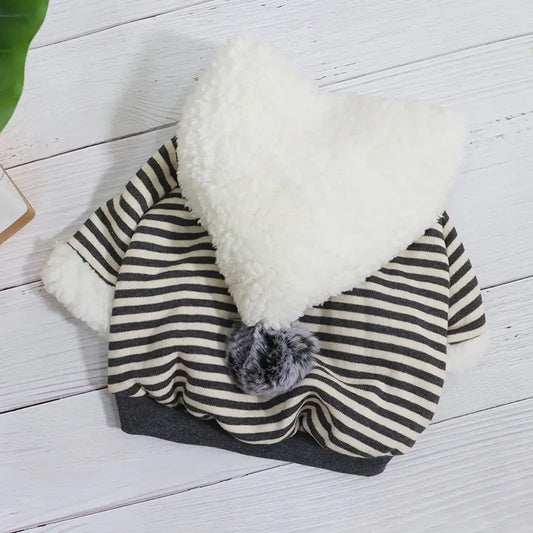 Adorable Hoodie Sweater in Lamb Wool