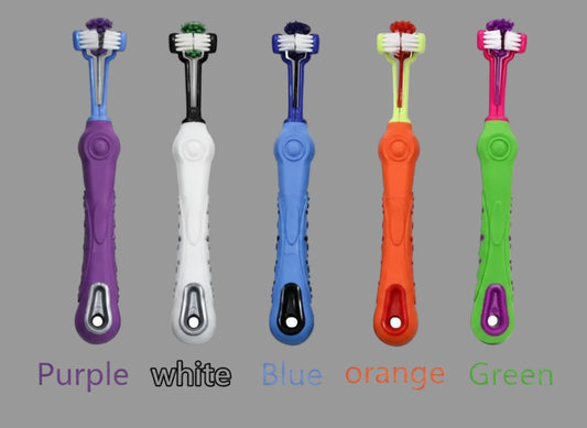 Double-Headed Toothbrush for Dog and Cat Dental Care