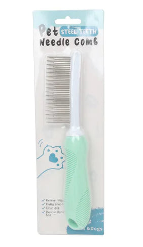Pet Grooming Comb (Single Piece)