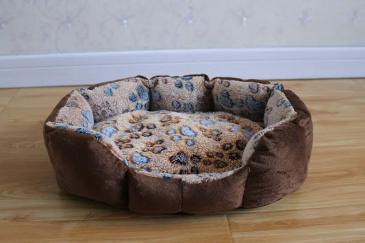 Faux Lamb Wool Dog Bed