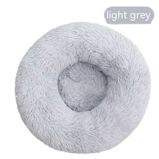 Plush Round Removable and Washable Pet Kennel Bed