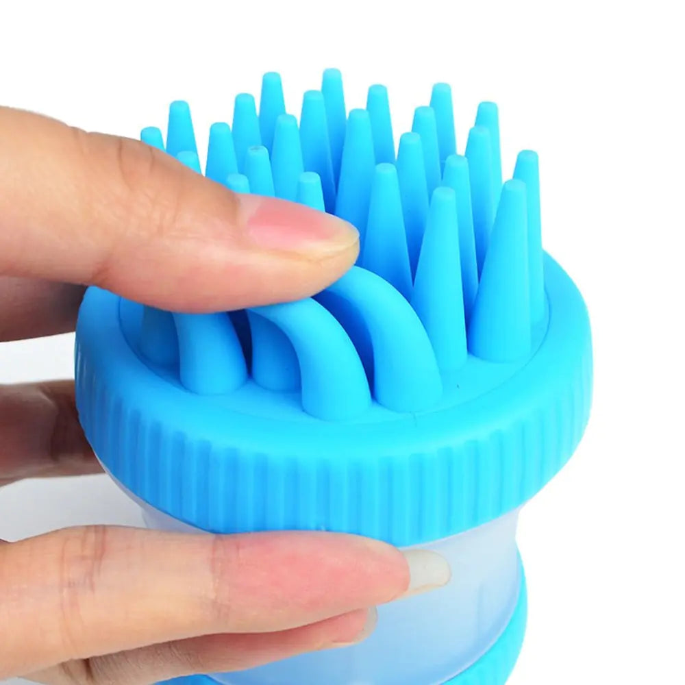 Dog Bath Brush with Massage Comb