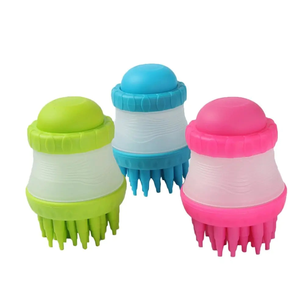 Dog Bath Brush with Massage Comb