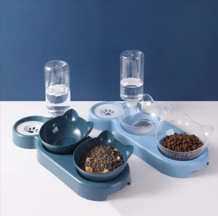 Anti-Tip Cat Bowl Feeder-Top Pick!!