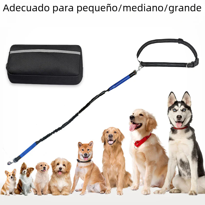 Hands Free Pet Running Waist Bag with Leash