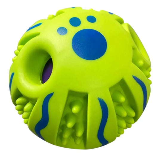 WobbleWagGiggle Pet Toy for Dogs - Interactive Chew Ball with Sound-Top Pick!!