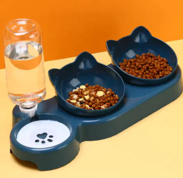 Anti-Tip Cat Bowl Feeder-Top Pick!!